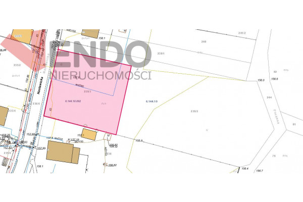 wrocławski, Sob&oacute;tka, Ręk&oacute;w, Działka bud./m.Ręk&oacute;w/1479 mkw/woda/droga asfaltowa